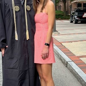 Orange Gingham Dress